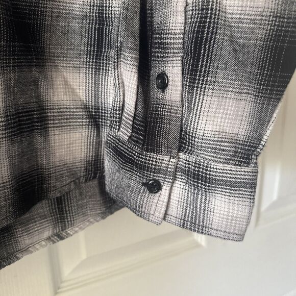 Nova Men Flannel Shirt XXXL Plaid Skater Embroidered Skull Savage Pockets Street - Picture 7 of 16